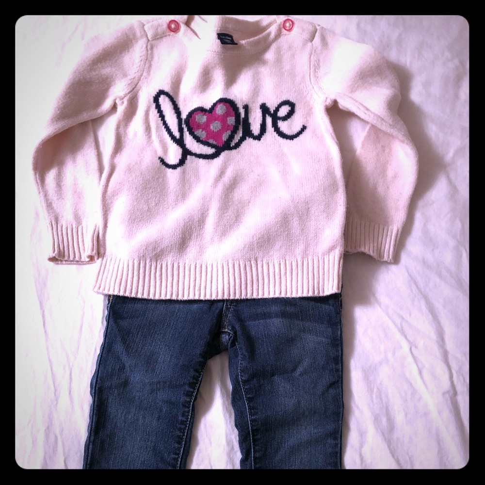 Joes jeans and gap sweater